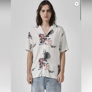 Thrills NATURE OF REALITY BOWLING SHIRT
Dirty White